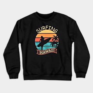 Surfing Hawaii Crewneck Sweatshirt